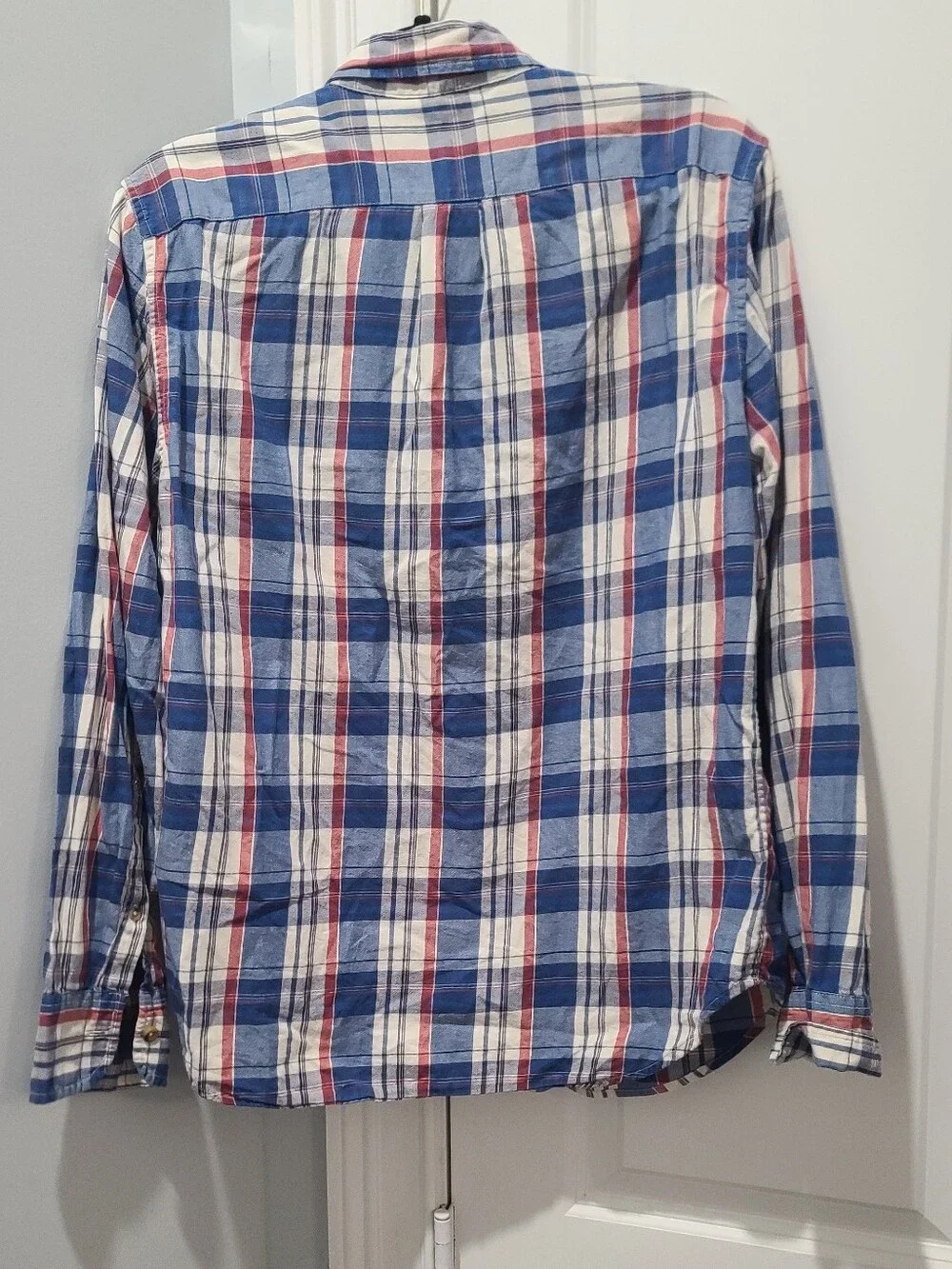 J. Crew Plaid Button Down Prep Classic Top Medium